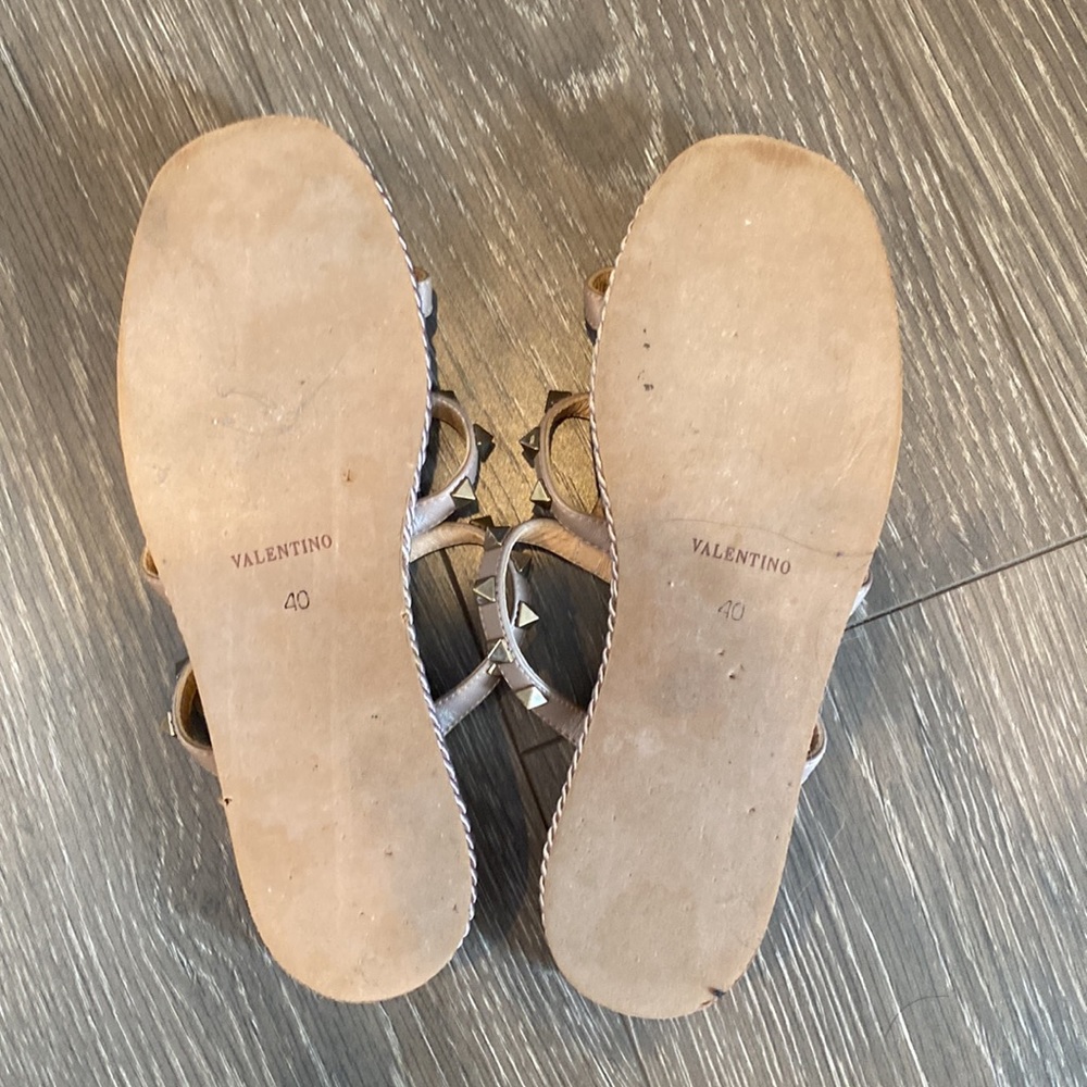 Weaved Platform Studded Sandals Size 40/9.5 - Picture 3 of 4